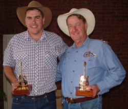 Jeff Brown and Wave Jackson Gold Guitars